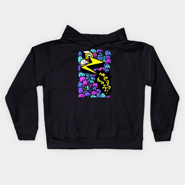 Megabass Ghost Party! Kids Hoodie by kriskeogh